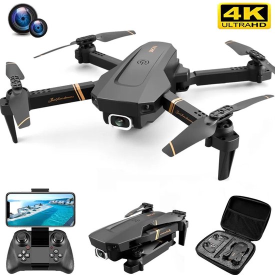 Ghani Winkeltje Drone - 4K Dual camera - Mini drone met camera - Track flight - Opvouwbaar - 40 minuten vliegtijd - Tot 100 meter afstand bestuurbaar