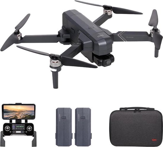 SJRC -ARODI- F11 4K PRO EIS - DRONE - GPS - 5G WIFI FPV - BRUSHLESS MOTORS - UHD CAMERA - OPVOUWBAAR - SMART LiPo BATTERIJ -ZILVER GRIJS