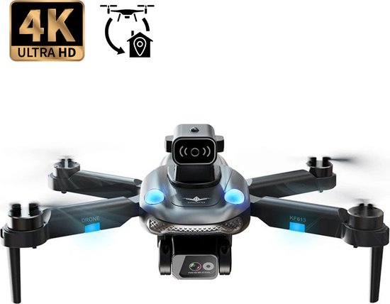 PuroTech Mini Quad Drone - Full HD 4K Camera - 54 Minuten Vliegtijd - Obstakel Ontwijking - Inclusief 3 Accu's - Geen Vliegbewijs Nodig - Geschikt voor Kinderen / Volwassenen - Cadeau Kerst & Sinterklaas