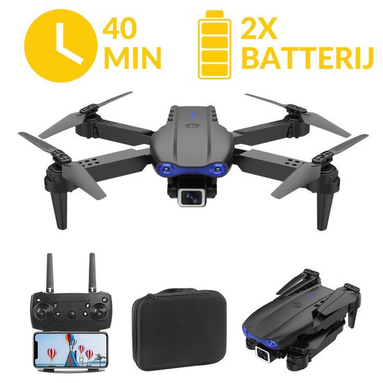 Extreme Drone met 4K Camera ZWART - Drone met Camera voor Buiten/Binnen - Mini Drone - Drone voor Kinderen/Volwassenen – Inclusief Opbergtas & 1 Extra Accu