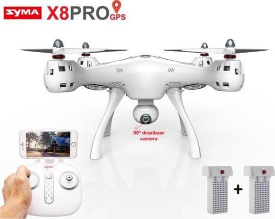 DRONE - QUADCOPTER / SYMA X8 Pro drone met GPS + FPV live camera drone