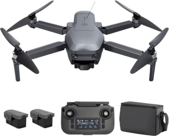 Beyondsky 193E 4k pro Professionele Drone - 4km Bereik - Kan Automatisch Volgen & Circuleren - Met Automatische Obstakel Ontwijking - Inclusief 2 Batterijen/Opslagcase/Accessoires - Grijs