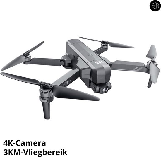Boze® Drone - Drone Met Camera - Drone Met 4K Camera - 3KM/Grijs/2500mAh/30FPS