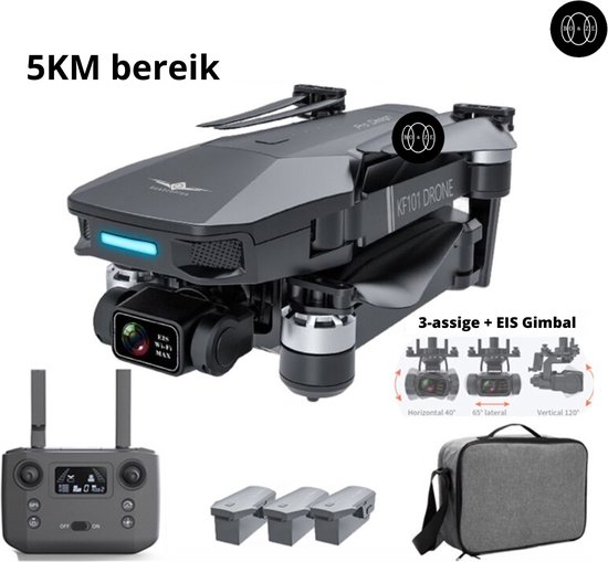 Boze® 4K Drone - Drone Met Camera - Drone Met 4K Camera - 4K/5KM/3 Batterijen