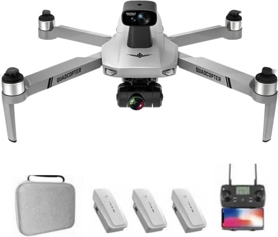 Beyondsky KF 101 MAX 4k Mini Drone - 800 meter Bereik - Automatisch Obstakel ontwijken - Kan Automatisch Volgen & Circuleren - Inclusief 3 Batterijen & Opslagcase