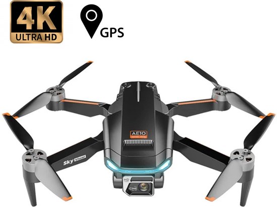 PuroTech Mini Smart Drone - 4K Full HD Camera - 60 Minuten Vliegtijd - Inclusief 3 accu's - Geen Vliegbewijs Nodig - Geschikt voor Kinderen / Volwassenen - Quadcopter