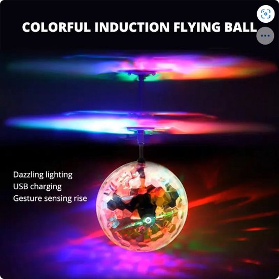 Kleurrijke mine drone - Squadcopter - Kleurrijke Mini Shinning LED Drone Light Crystal Ball Inductie Quadcopter Aircraft Drone Flying Ball Helicopter Kids Speelgoed