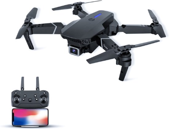 SubCombines Inklapbare Drone – 4K Flexibele Camera – Ook Telefonisch Bestuurbaar – Video Opname en Luchtfotografie – incl. Opbergtas en Accu´s - Drone voor Kinderen en Volwassen