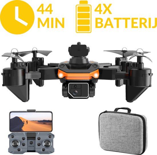 Killerbee FX1 Maverick - Drone met dubbele camera - geschikt voor kinderen en volwassenen - Ultra Fly More Combo - 44 minuten vliegtijd - Inclusief gratis video tutorials, tas en 4 batterijen!